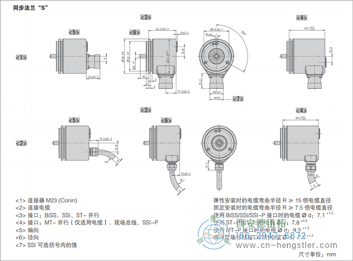 AC58-SSI-P標(biāo)準(zhǔn)光電絕對值型編碼器(同步法蘭S) 德國hengstler(亨士樂)編碼器