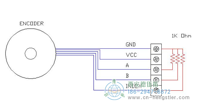 Se-終止，如何將終止電阻添加到設(shè)置單端(TTL)的hengstler增量編碼器的圖形示例。